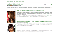 Desktop Screenshot of mediumhairstylescuts.com